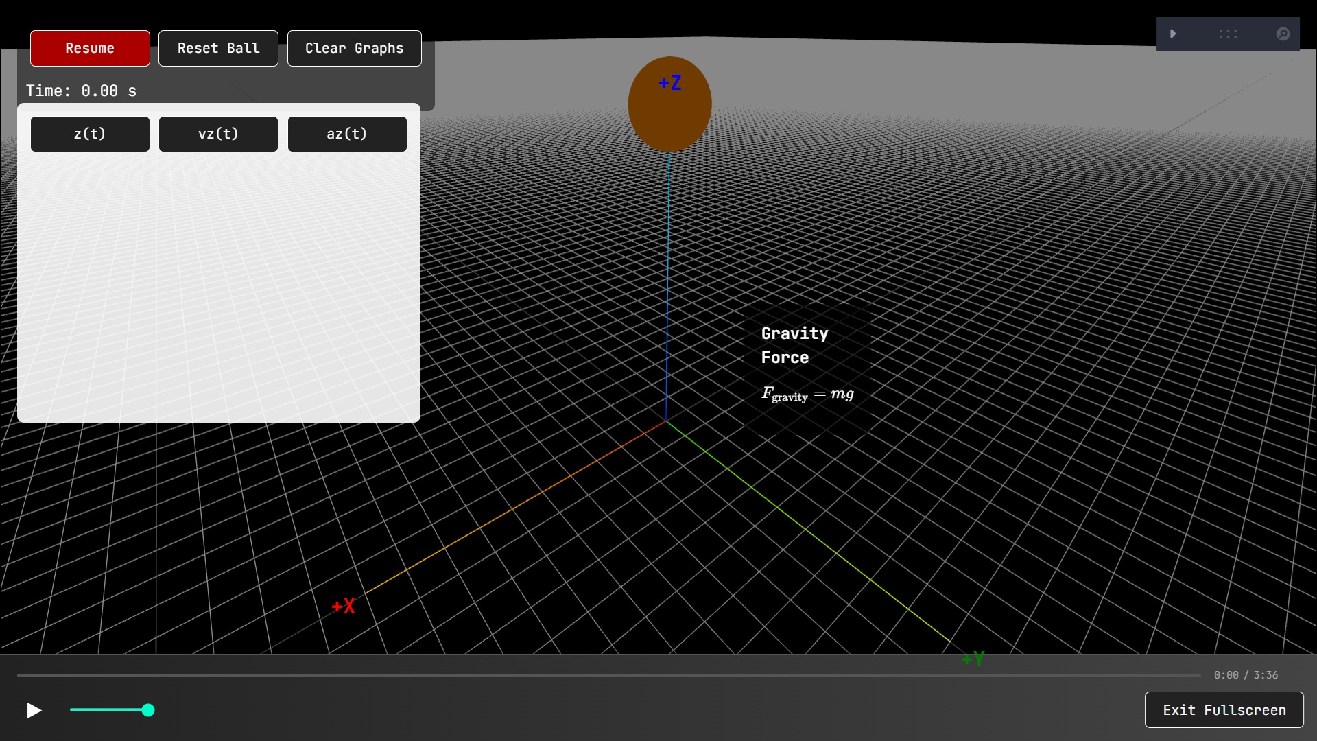 Drag Force Simulator Screenshot